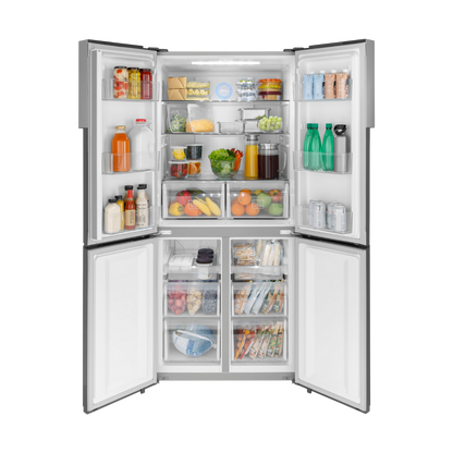 HAIER 33" W 16.4 cu. ft. French 4-Door Refrigerator Stainless Steel (Open Box)