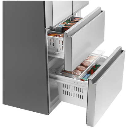 HAIER 28-inch Wide 14.5 cu. ft. Counter-Depth French Door Refrigerator (Unboxed)