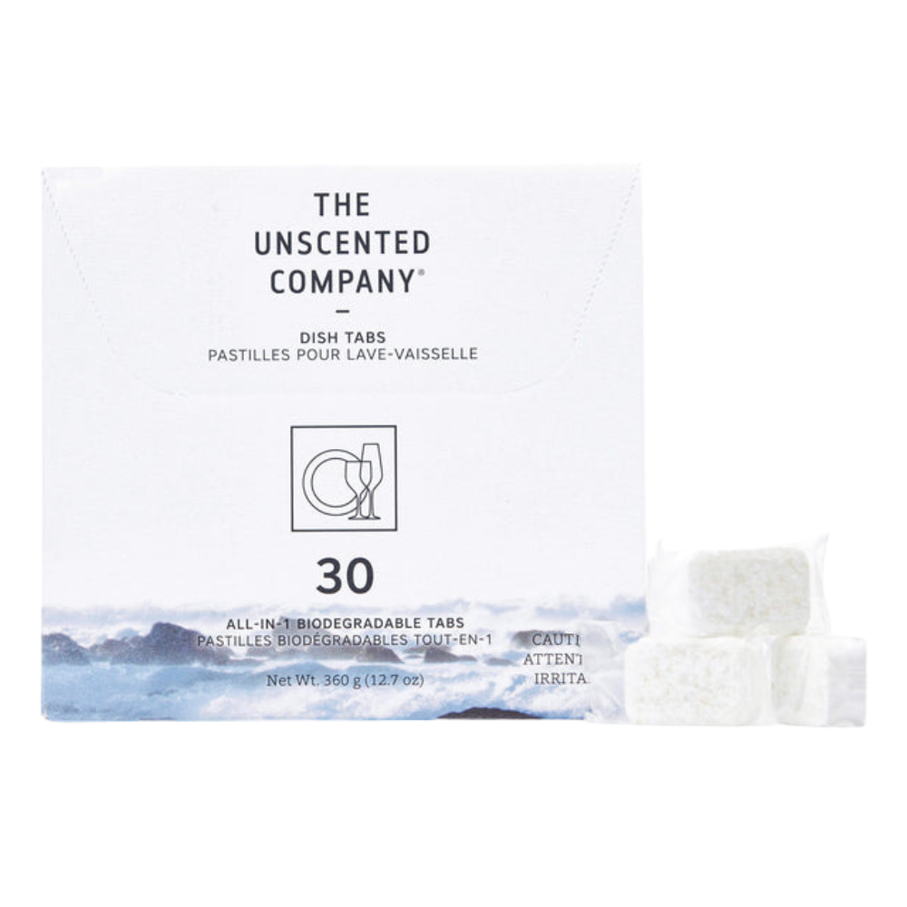 THE UNSCENTED CO Eco-Designed Dishwasher Tabs – 30 Count