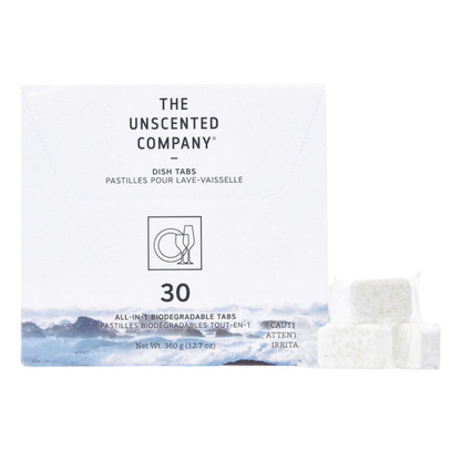 THE UNSCENTED CO Eco-Designed Dishwasher Tabs – 30 Count