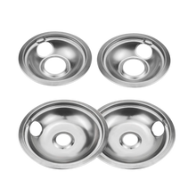 Ensemble de soucoupes pour cuisinière WHIRLPOOL, chromé, 4 pièces
