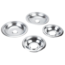 Ensemble de soucoupes pour cuisinière WHIRLPOOL, chromé, 4 pièces