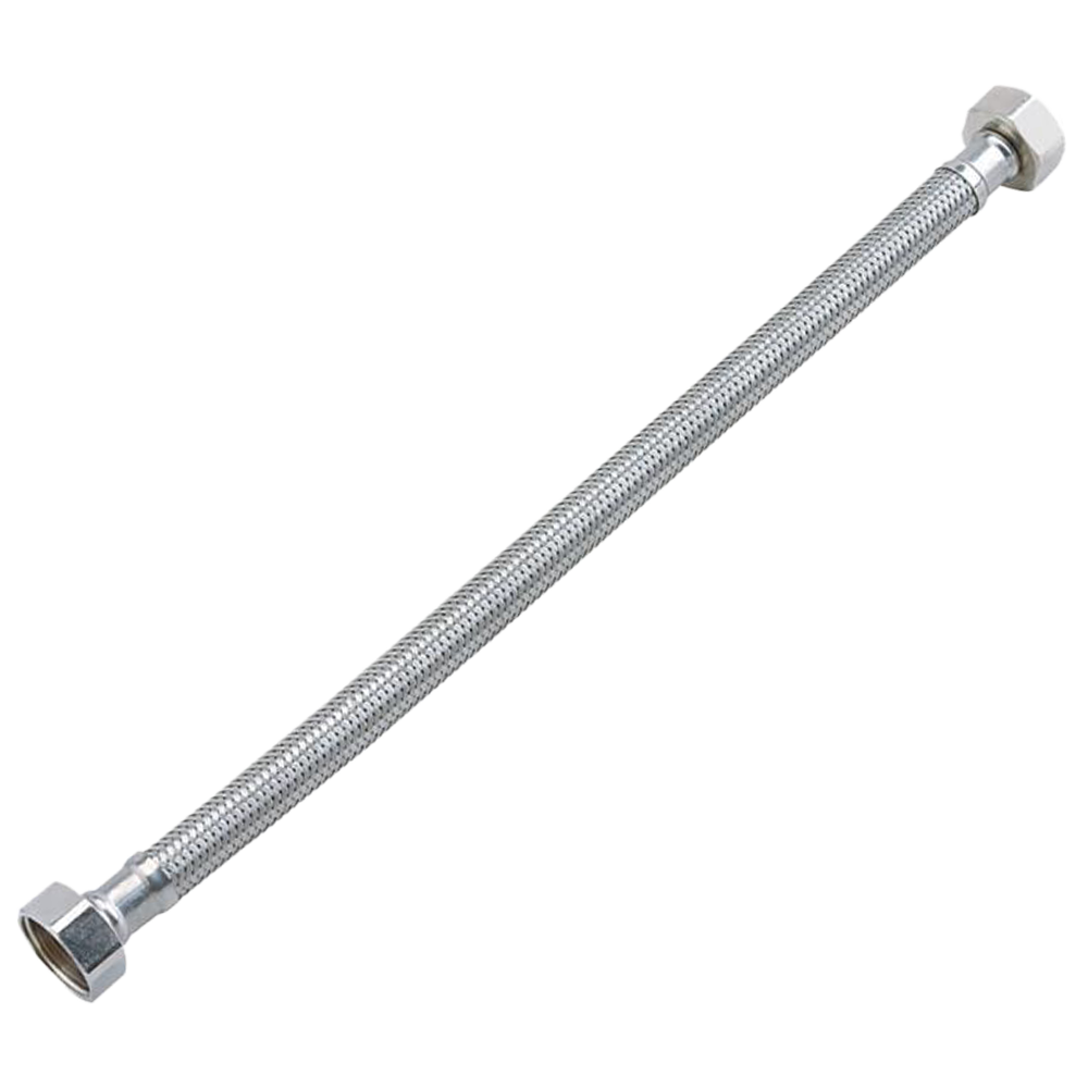 1' Braided stainless steel steam dryer fill hose