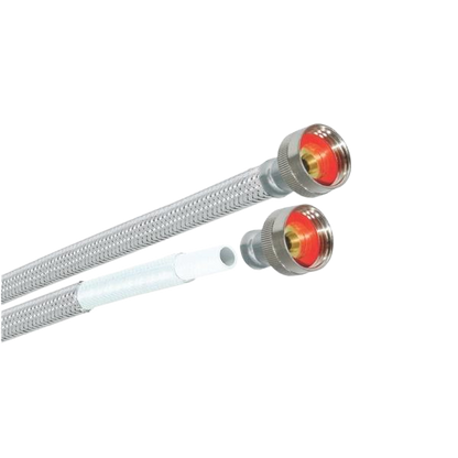 EASTMAN Boyau 4′ en acier inoxydable tressé (pqt de 2)