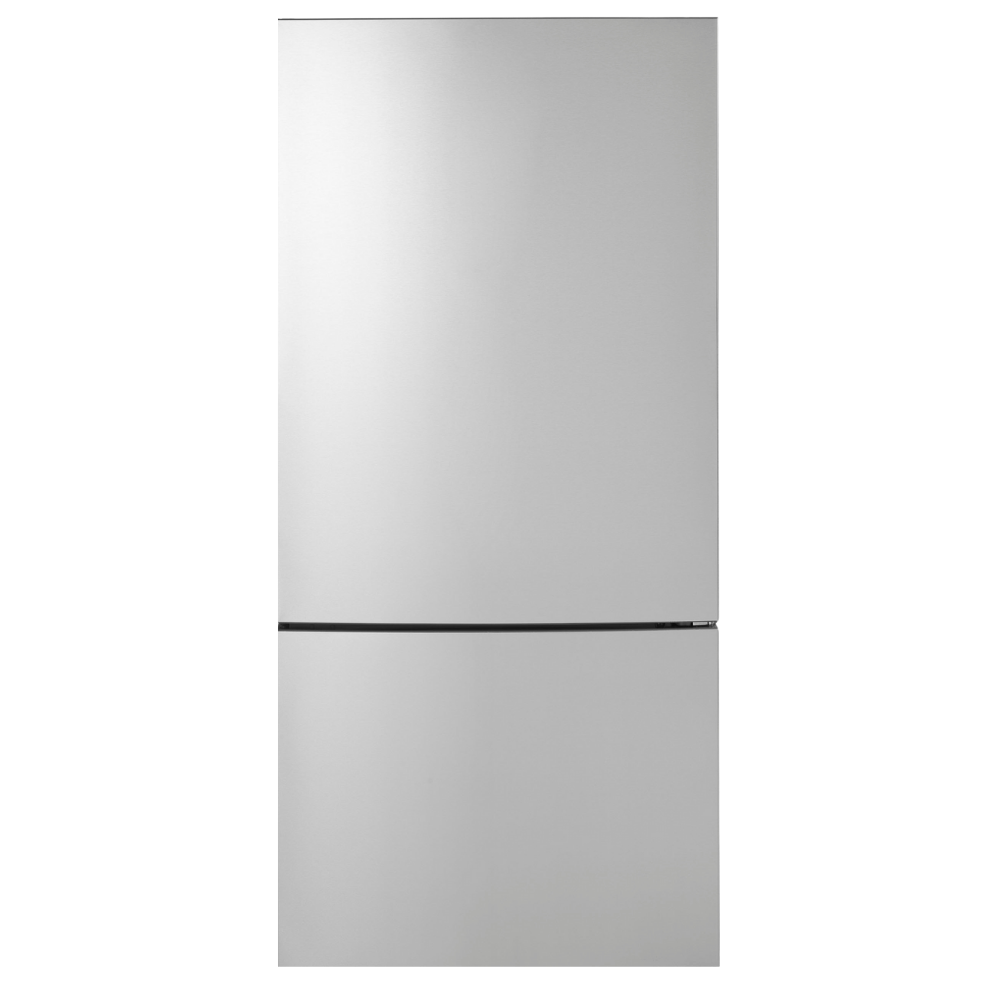 GE 31" Wide 17 cu. ft. Counter-Depth Bottom-Freezer Refrigerator in Stainless Steel (Open Box)