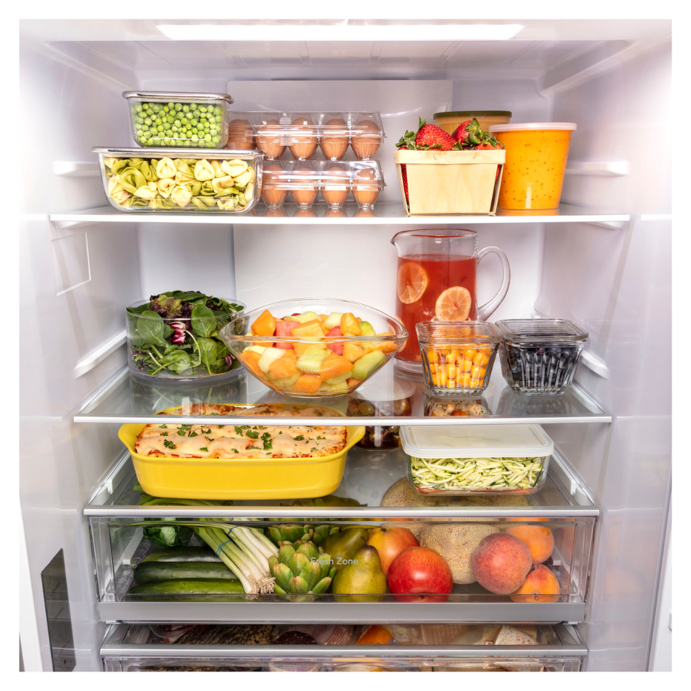 GE 31" Wide 17 cu. ft. Counter-Depth Bottom-Freezer Refrigerator in Stainless Steel (Open Box)