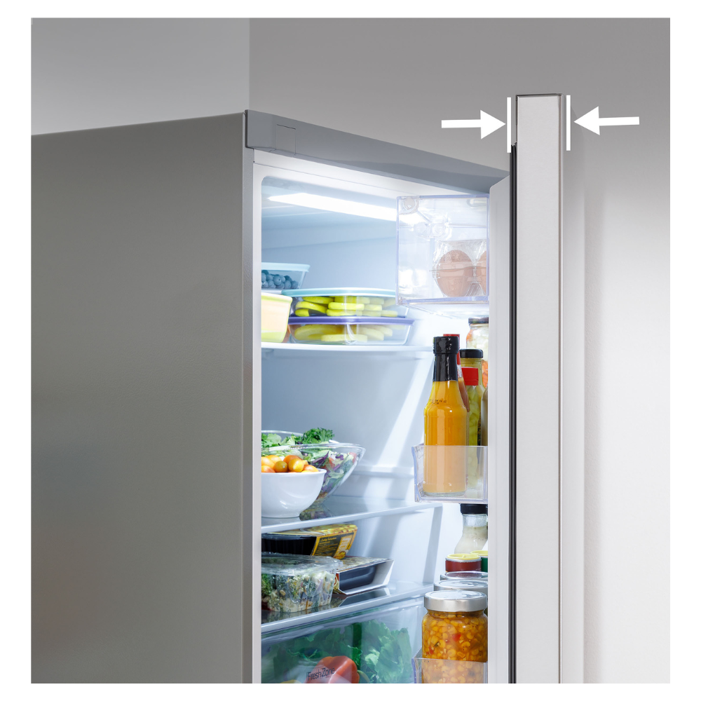 GE 31" Wide 17 cu. ft. Counter-Depth Bottom-Freezer Refrigerator in Stainless Steel (Open Box)
