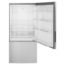Réfrigérateur à congélateur inférieur profondeur comptoir de 31po de large et 17pi³ GE inox (déballé)