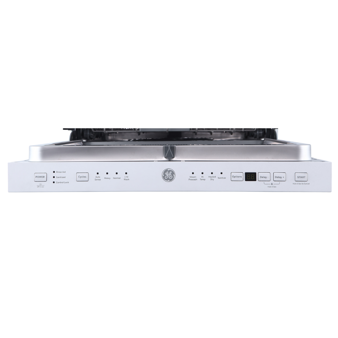 Lave-vaisselle encastré 24″ GE de 52 dB avec cuve en acier inoxydable (déballé)