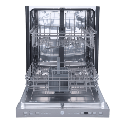 Lave-vaisselle encastré 24″ GE de 52 dB avec cuve en acier inoxydable (déballé)