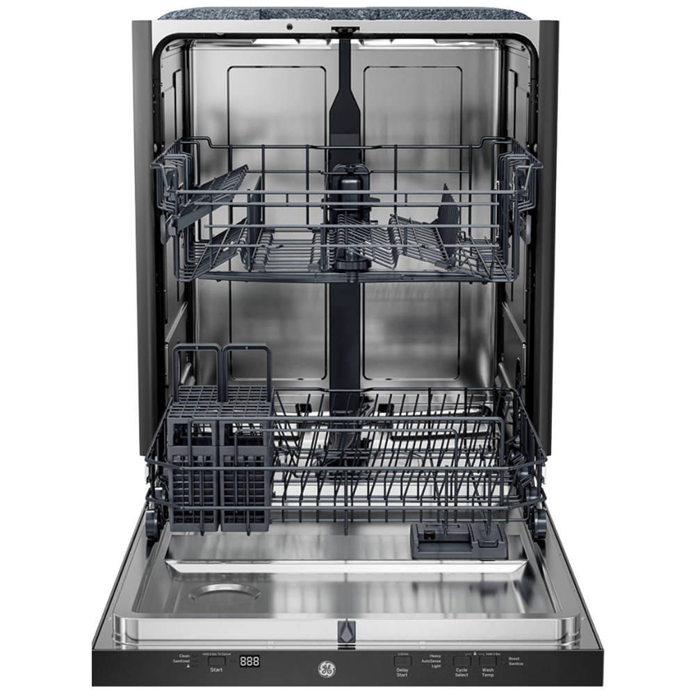 Lave-vaisselle encastré 24″ GE de 50 dB avec cuve en acier inoxydable (déballé)