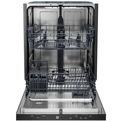 Lave-vaisselle encastré 24″ GE de 50 dB avec cuve en acier inoxydable (déballé)