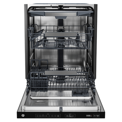 Lave-vaisselle encastré 24″ GE de 47 dB avec cuve haute et 3 paniers (déballé)