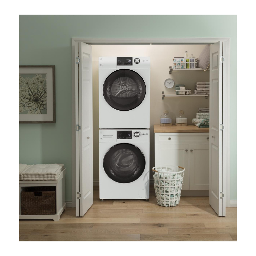 Sécheuse frontale 24" de 4,1 pi³ GE blanche (déballée)