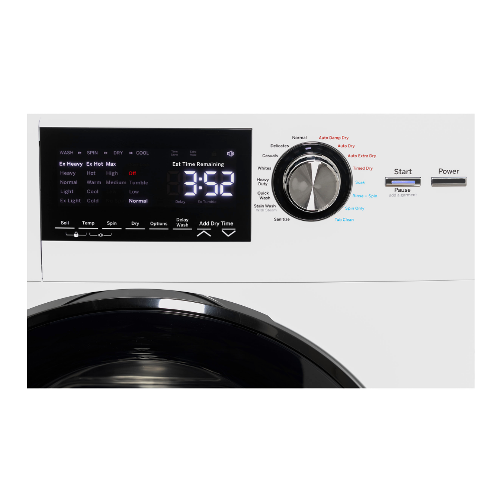 Combo laveuse / sécheuse 24″ de 2,8pi³ GE blanc (déballé)