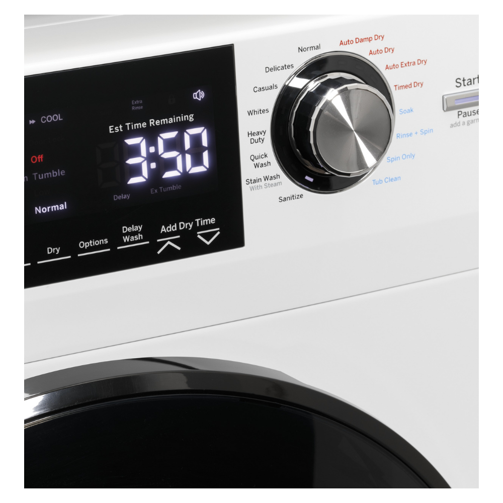 Combo laveuse / sécheuse 24″ de 2,8pi³ GE blanc (déballé)