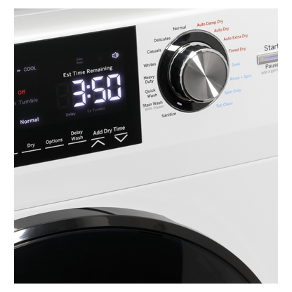 Combo laveuse / sécheuse 24″ de 2,8pi³ GE blanc (déballé)
