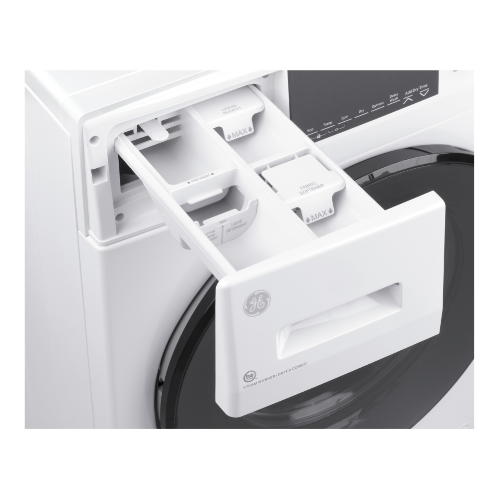 Combo laveuse / sécheuse 24″ de 2,8pi³ GE blanc (déballé)