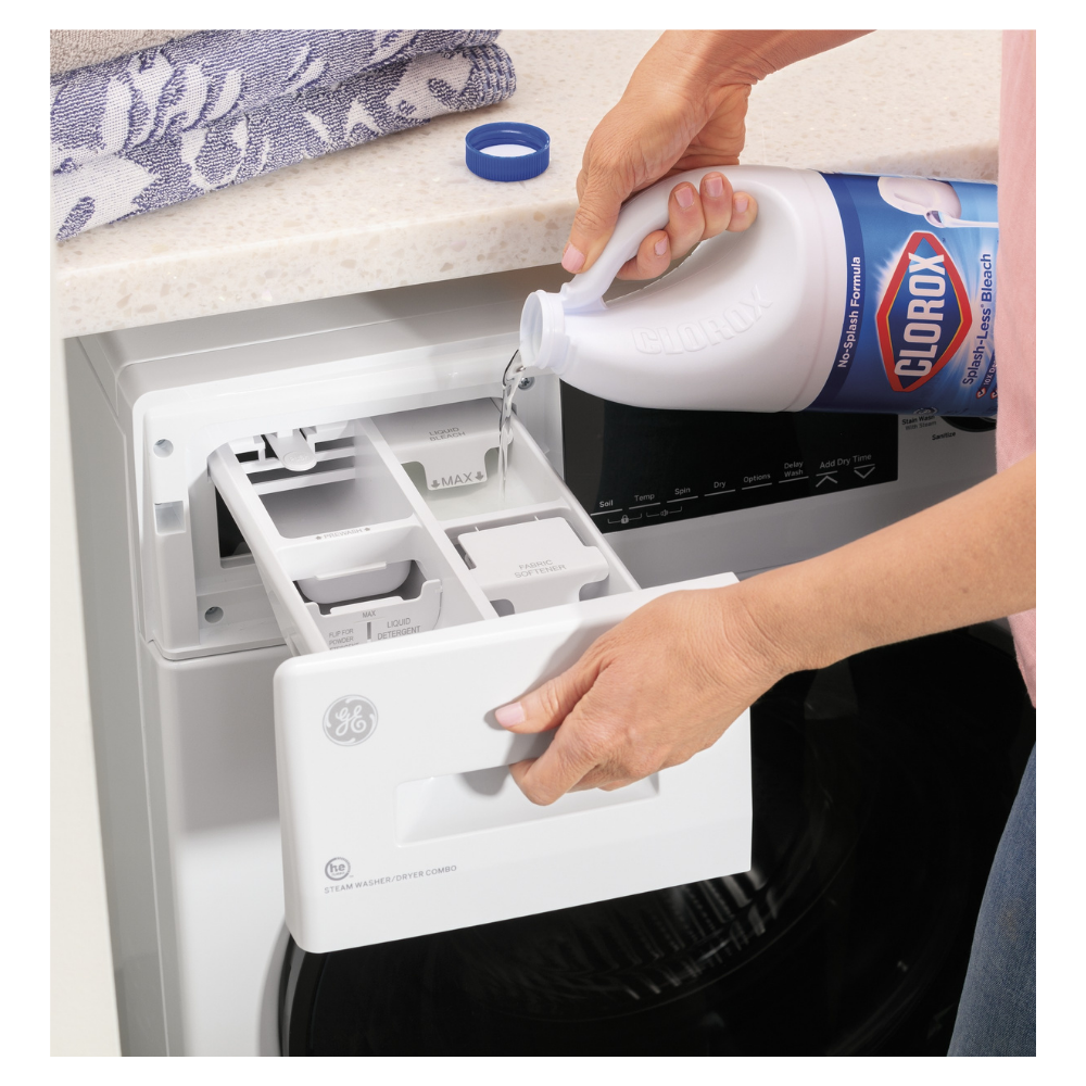 Combo laveuse / sécheuse 24″ de 2,8pi³ GE blanc (déballé)