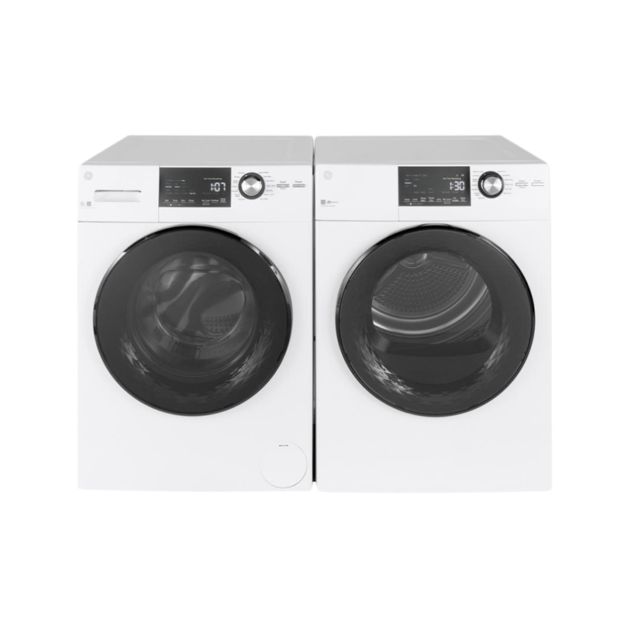 Ensemble laveuse/sécheuse frontal 24″ GE (déballé)