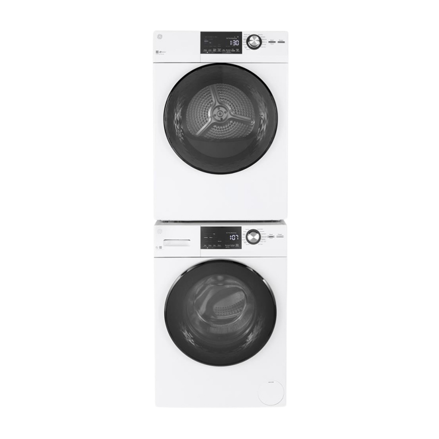 Ensemble laveuse/sécheuse frontal 24″ GE (déballé)