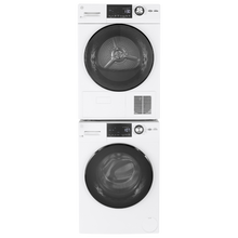Ensemble laveuse/sécheuse à condensation frontal 24″ GE (déballé)