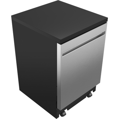 Lave-vaisselle mobile 24″ GE acier inoxydable (déballé)