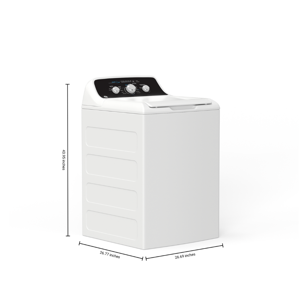 Laveuse GE à chargement par le haut de 4,4 pi³ blanche (déballée)