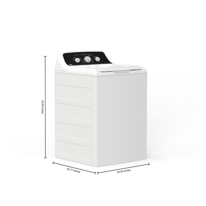Laveuse GE à chargement par le haut de 4,4 pi³ blanche (déballée)