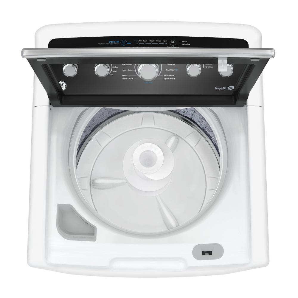 Ensemble laveuse 4,9 pi³ et sécheuse 7,2 pi³ GE blanc (déballé)