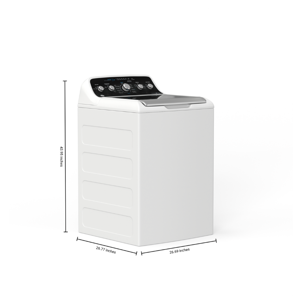 Ensemble laveuse 4,9 pi³ et sécheuse 7,2 pi³ GE blanc (déballé)