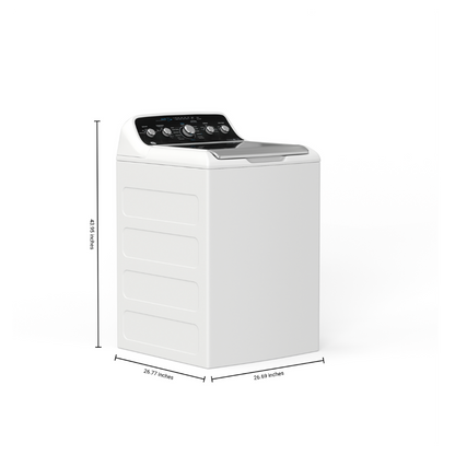 Ensemble laveuse 4,9 pi³ et sécheuse 7,2 pi³ GE blanc (déballé)