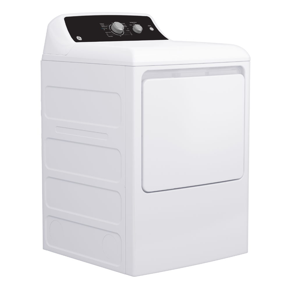 Sécheuse électrique GE de 6,2pi³ blanche (déballée)