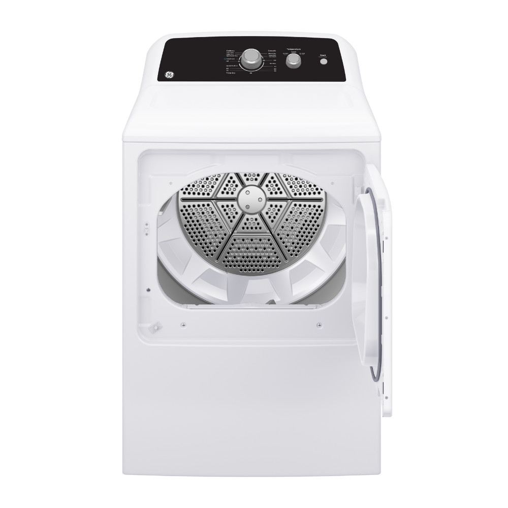 Sécheuse électrique GE de 6,2pi³ blanche (déballée)