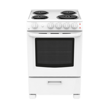 Cuisinière électrique 24″ GE avec un four de 2,9 pi³ blanche (déballée)