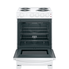 Cuisinière électrique 24″ GE avec un four de 2,9 pi³ blanche (déballée)