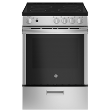 Cuisinière électrique encastrée 24″ GE avec four nettoyage vapeur de 2,9 pi³ inox (déballée)