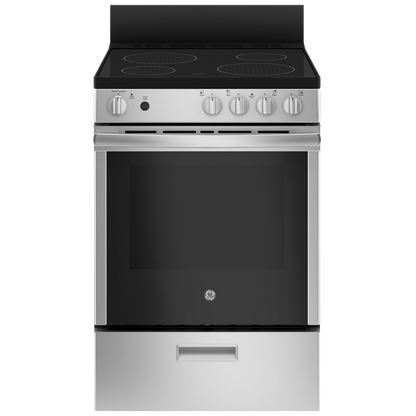 GE 24″ Built-In Electric Range with 2.9 cu. ft. Steam Clean Oven Stainless Steel (Open Box)