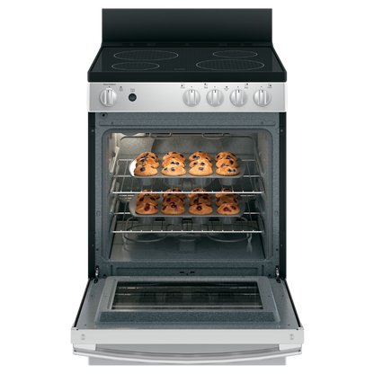 GE 24″ Built-In Electric Range with 2.9 cu. ft. Steam Clean Oven Stainless Steel (Open Box)