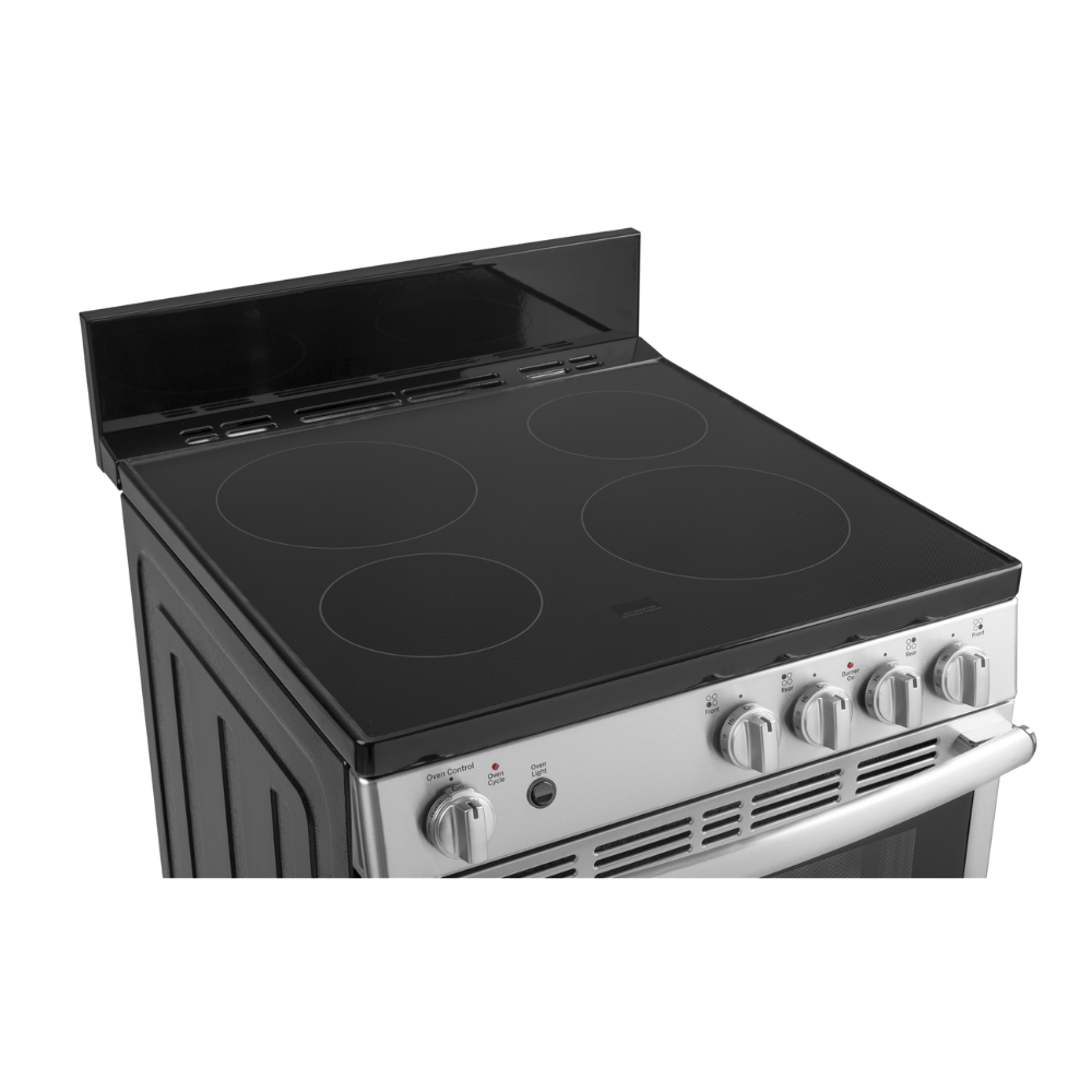 GE 24″ Built-In Electric Range with 2.9 cu. ft. Steam Clean Oven Stainless Steel (Open Box)