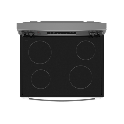 Cuisinière électrique 30″ GE avec four autonettoyant de 5 pi³ inox (déballée)