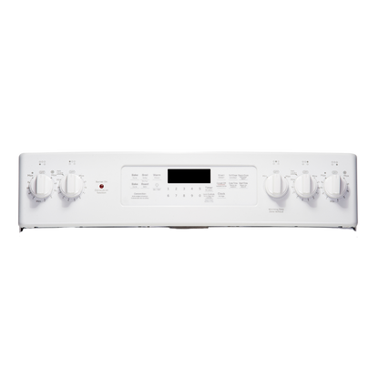 Cuisinière électrique à convection véritable 30″ GE avec four de 5 pi³ blanche (déballée)