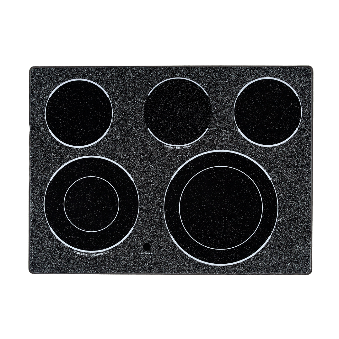 Cuisinière électrique à convection véritable 30″ GE avec four de 5 pi³ blanche (déballée)