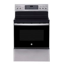 Cuisinière électrique à convection véritable 30″ GE avec four de 5 pi³ acier inoxydable (déballée)