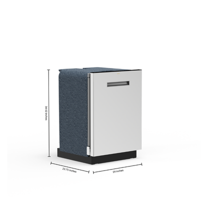 Lave-vaisselle encastré 24″ GE Profile de 42 dB avec cuve haute et 3 paniers (déballé)