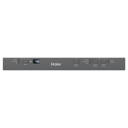 Lave-vaisselle encastré 18″ HAIER de 47 dB avec cuve en acier inoxydable (déballé)