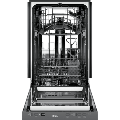 Lave-vaisselle encastré 18″ HAIER de 47 dB avec cuve en acier inoxydable (déballé)