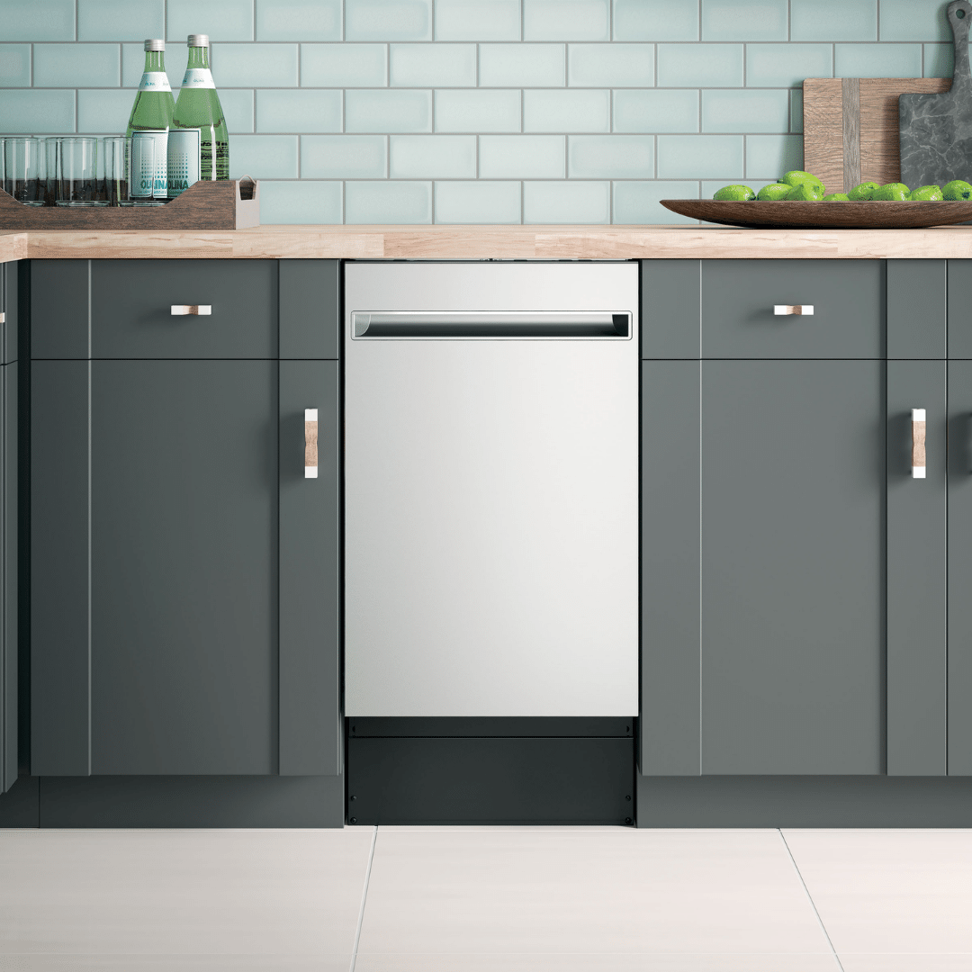 Lave-vaisselle encastré 18″ HAIER de 47 dB avec cuve en acier inoxydable (déballé)